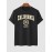 Letter CALIFORNIA Badge Graphic Printed Short Sleeve T-shirt
