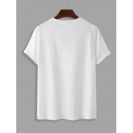 2Pcs Plain Solid Basic T-shirt