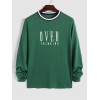 OVER THINKING Printed Long Sleeves Tee
