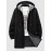 Zip Fly Fleece-lined Hooded Long Jacket